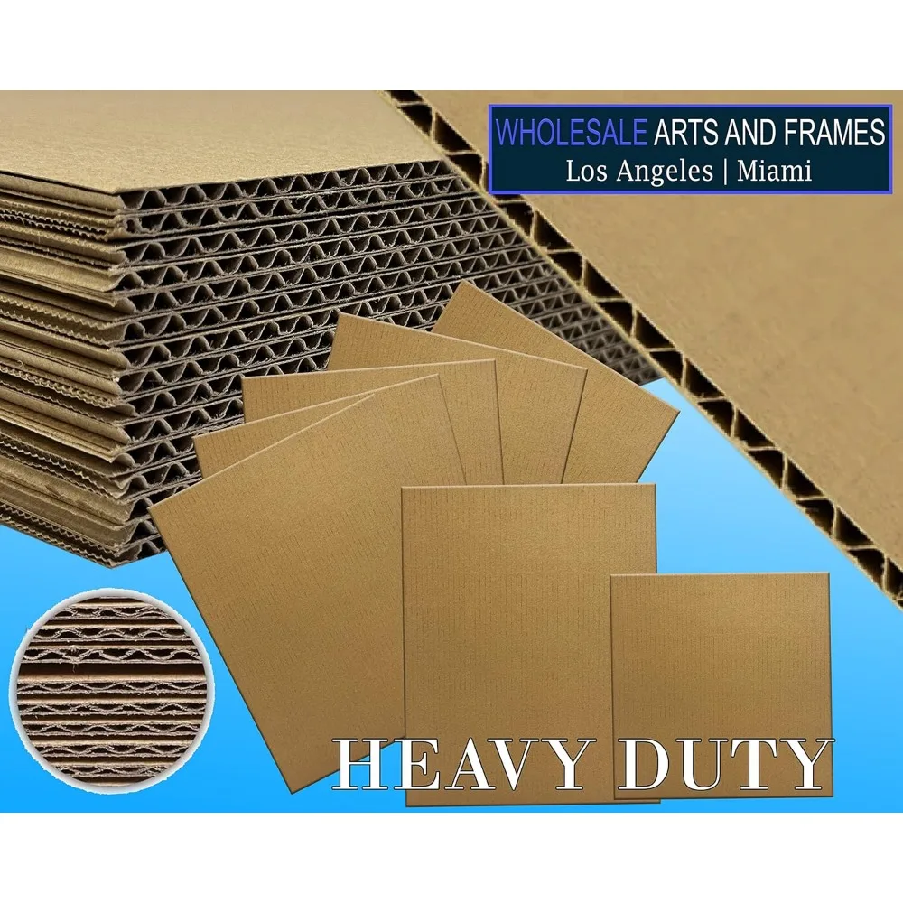 Large 24x36 Cardboard Sheets 25 Pack 3/16 Thick Corrugated Blanks for Dividers and Inserts