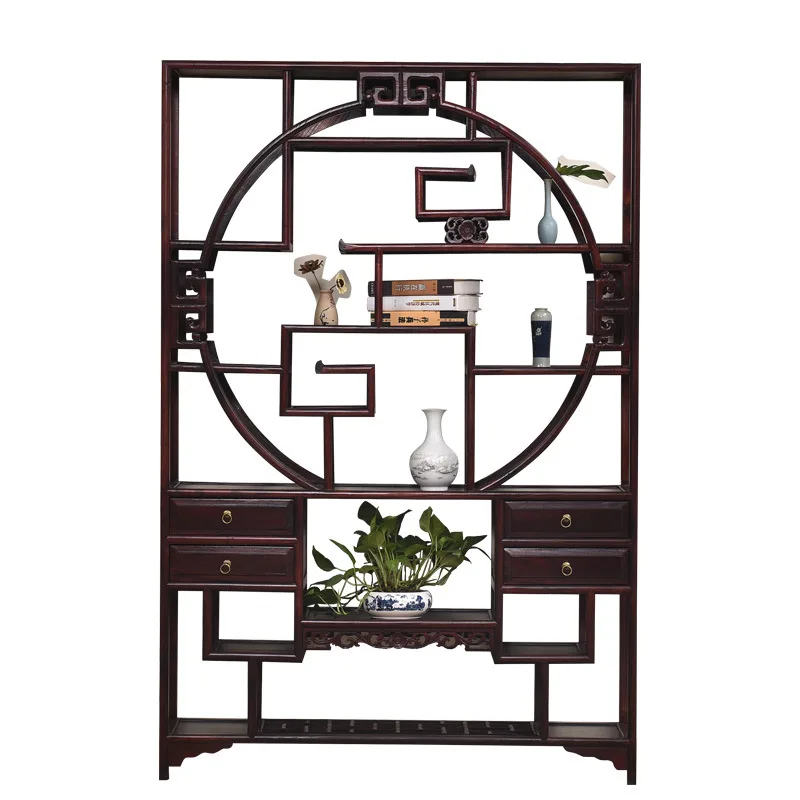 Bogu Rack New Chinese Solid Wood Tea Rack Shelf Duobao Pavilion Duobao Ge Exhibition Rack Furniture Small Ornament Ornament