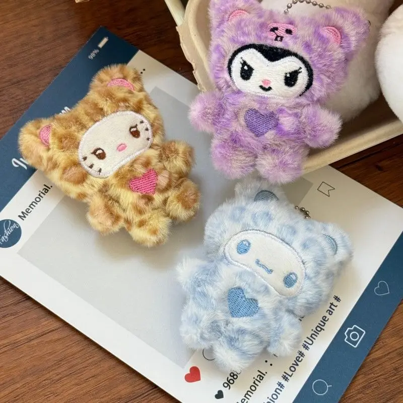 2025 New Plush Sanrio Keychain Pendant INS Girl Heart Key Holder Student Best Friend Gift Decoration