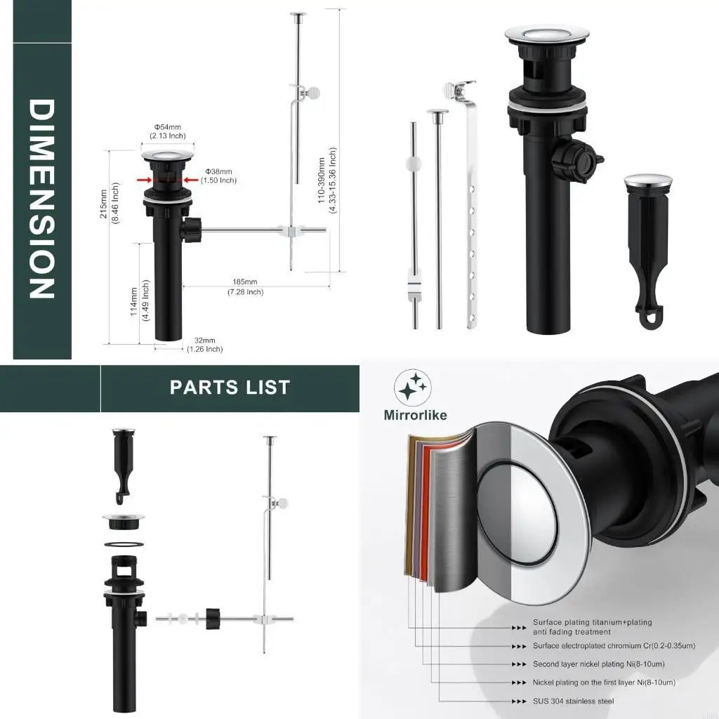 

Popup Sink Drain Valves Featuring Lift Rod Mechanism Fast Water Discharge Designs Upgrades For Most Bathroom