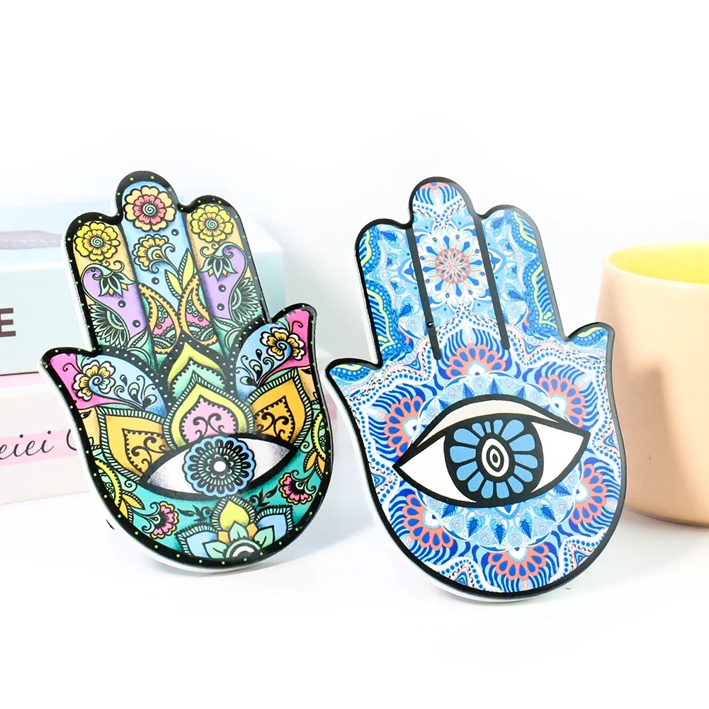 Buddhist Lotus Mandala Sun Flower Fatima Hands Hamasa All-seeing Eyes Ceramics Crafts Mascot Meditation Healing Reiki Desk Decor