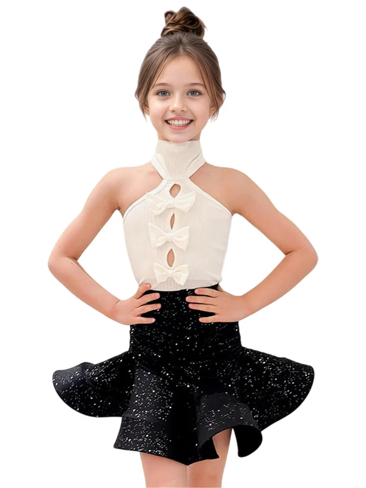 Sukienki do tańca latynoamerykańskiego dla dzieci, dziewczęce stroje do tanga, salsy, samby, tańca towarzyskiego, sukienki do tańca latynoamerykańskiego, stroje konkursowe, kostiumy latynoamerykańskie dla dzieci.