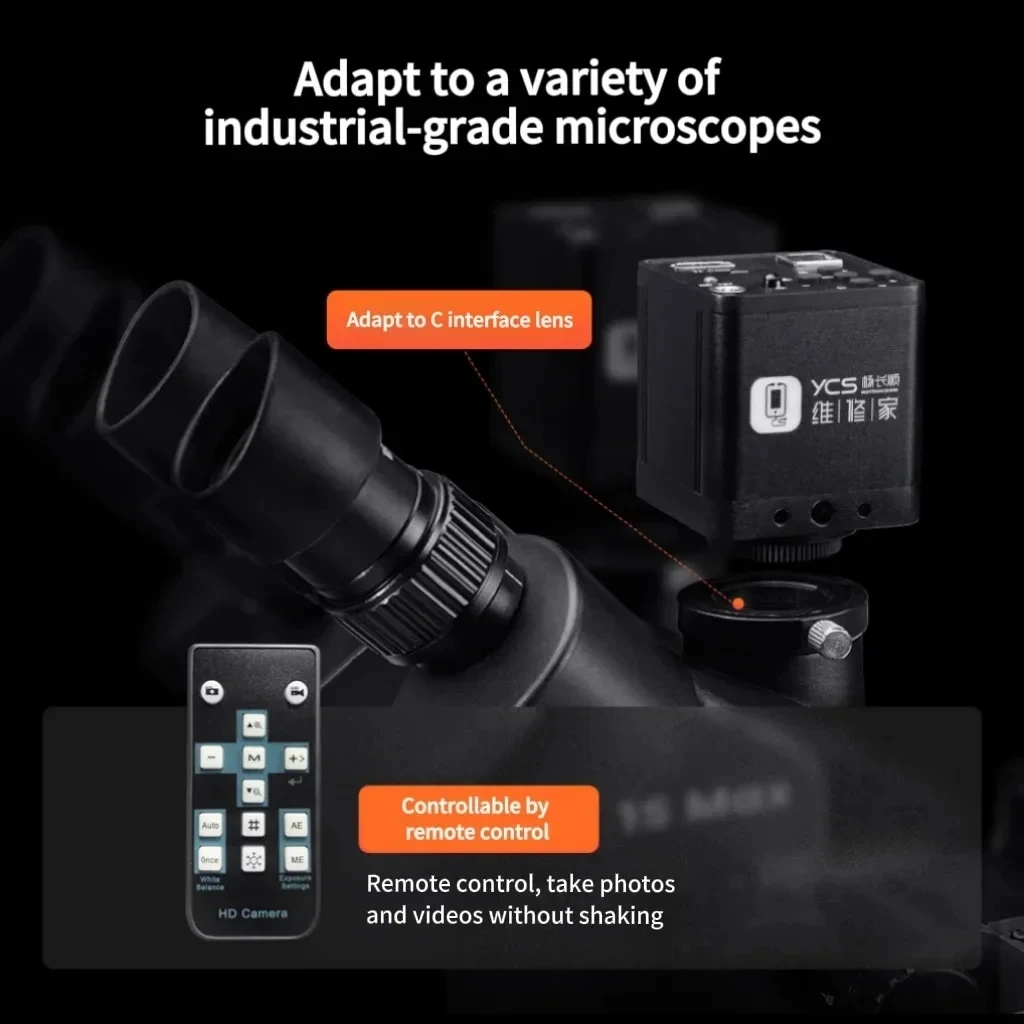 YCS Y108 2K Industrial Cameras for Microscope Camera Mobile Phone Motherboard Repair and Inspection
