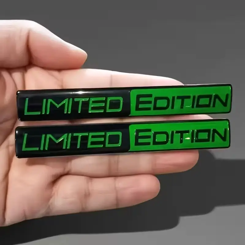 2pcs Black Edition 3D Car Body Badge Limited Edition Sticker Trunk Emblem Decal Accessorie for Car Motorcycle Bike