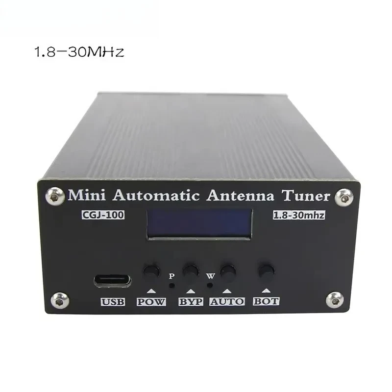 New ATU100 Automatic Antenna Tuner 1.8-30MHz/1.8-55MHz 100W With Battery Inside Assembled for 5-100W Shortwave Radio Stations