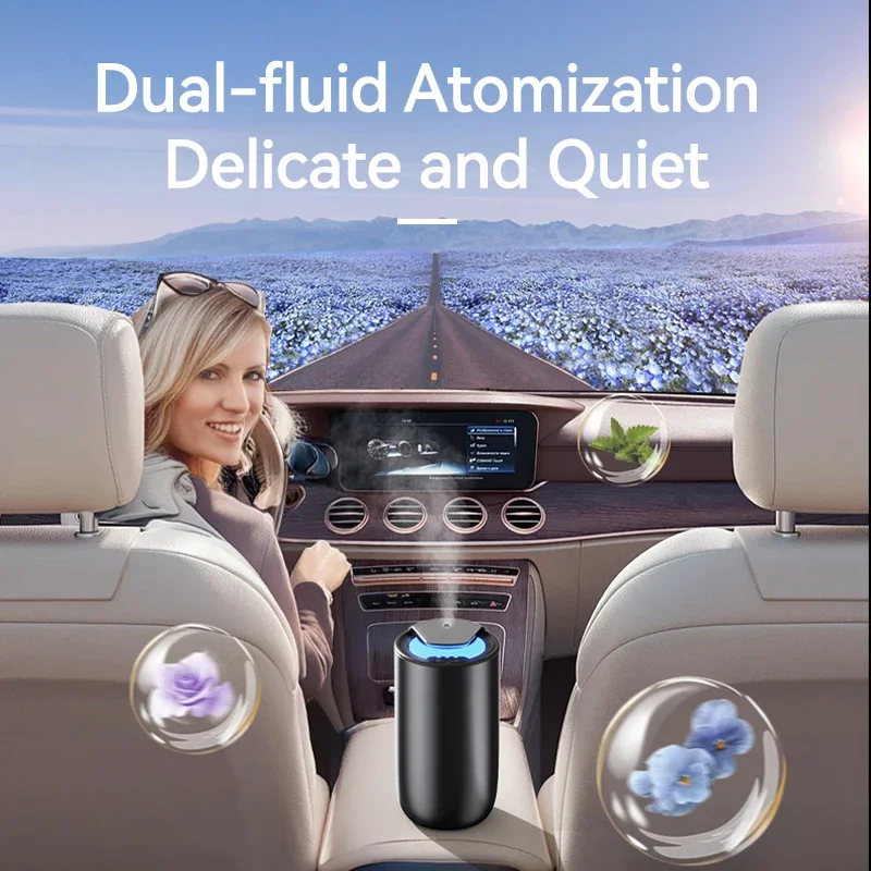 Difusor portátil sin agua para coche, hogar, oficina, Spa, carga USB, difusor de aceites aromáticos con luz LED, difusor de fragancia para habitación