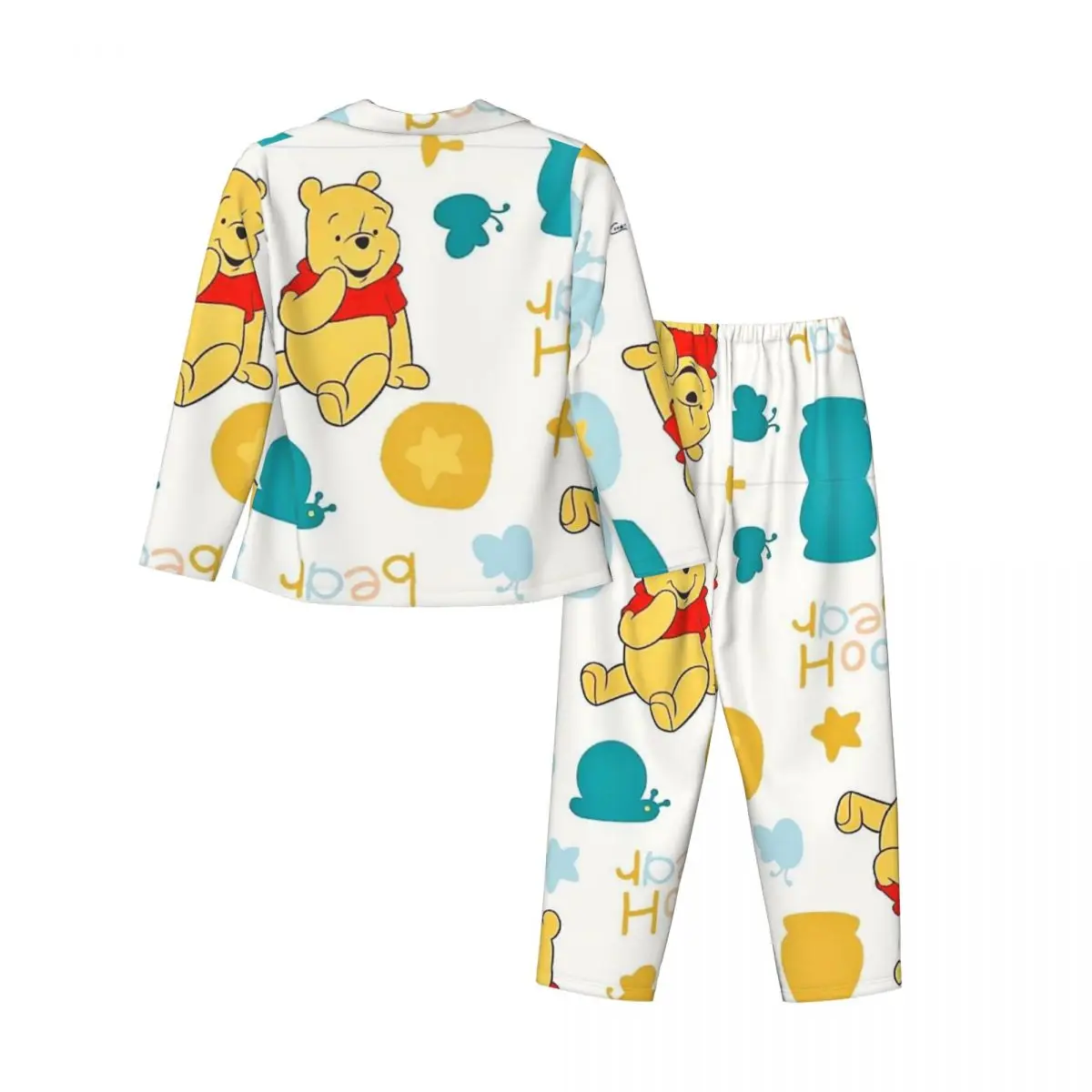 Pooh Bear Damen-Pyjama, 2-teiliges Set, Loungewear-Pyjama für Damen