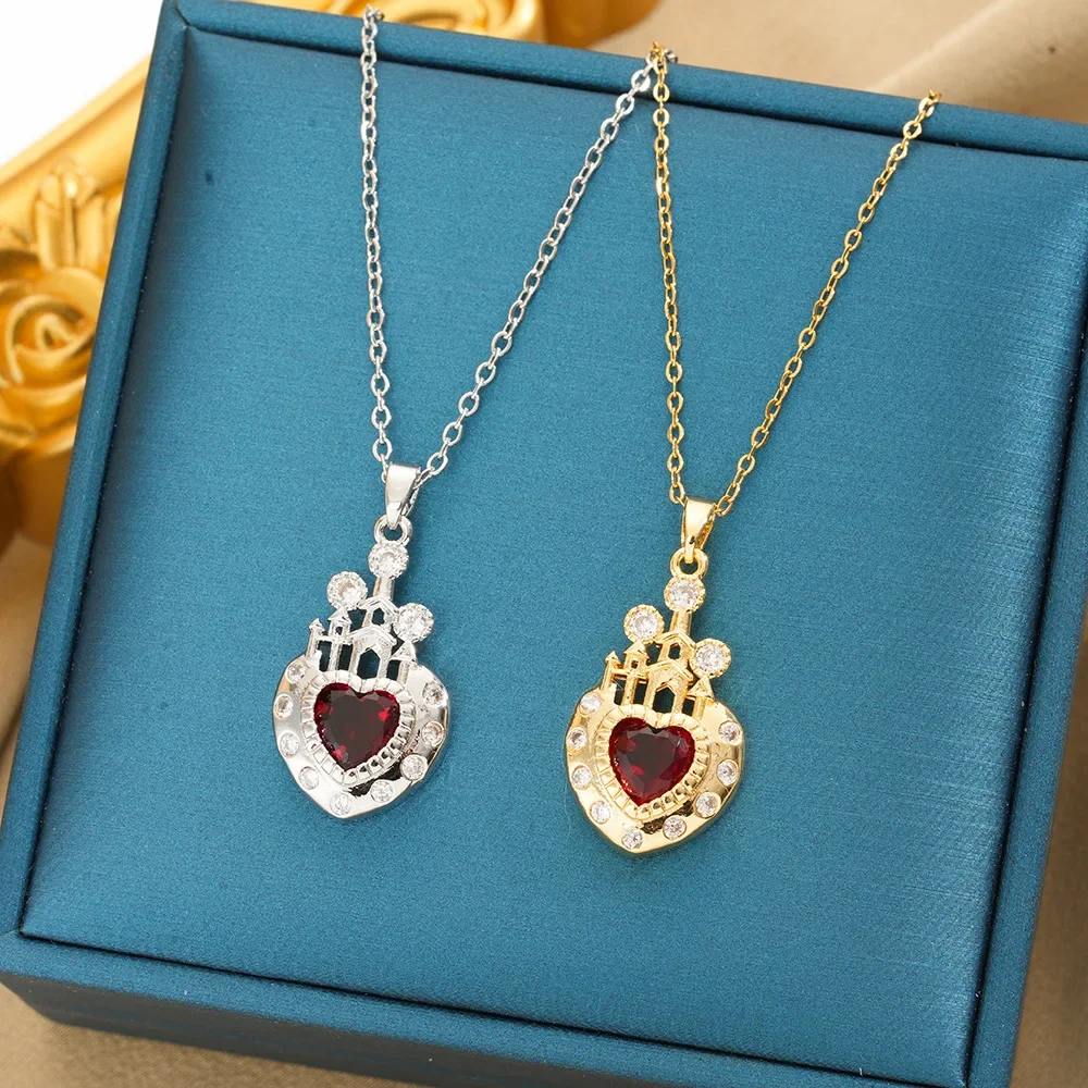 Новейшее красочное колье с замком в форме сердца специально разработан для женщин и особенности в новом стиле.