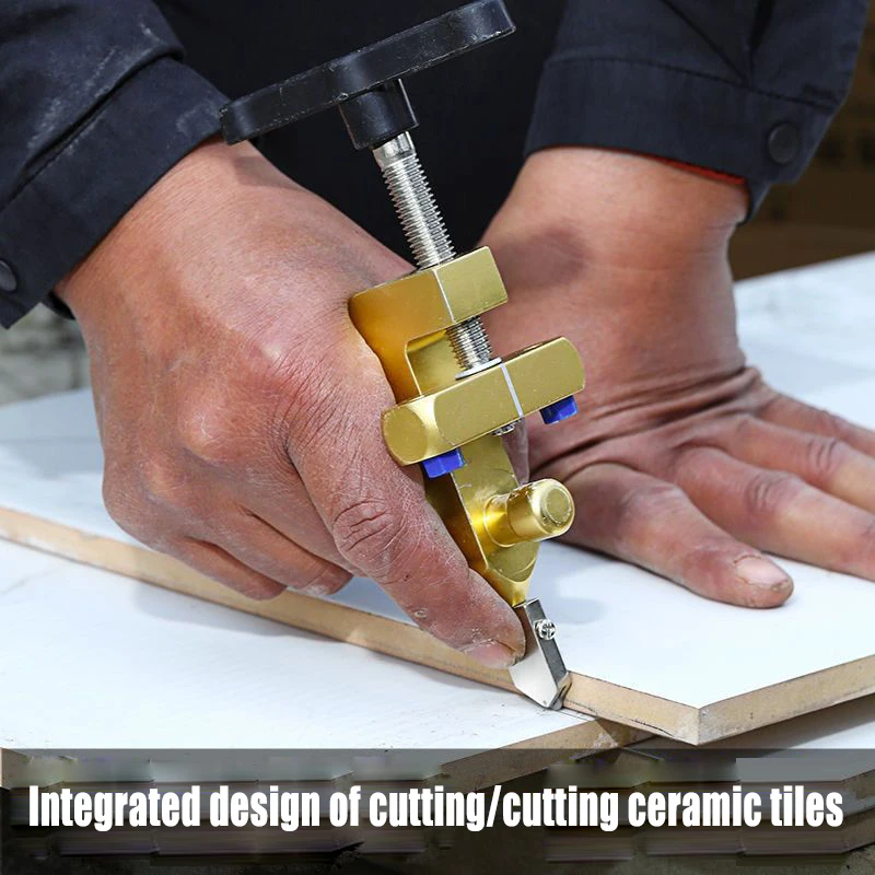 2 In 1 Diamond Glass Cutter for Glass Tile Cutting Glass Cutter Set Manual Construction Tool Tile Cutter