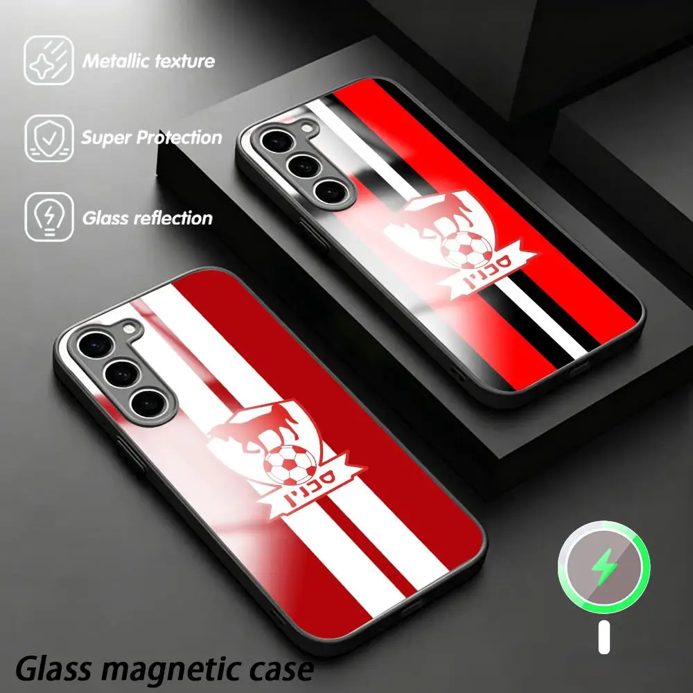 Bnei Sak-hnin club design Phone Case For Samsung S26 S25 S24 S23 S22 S21 Plus Ultra Fold A Glass Magnetic Case