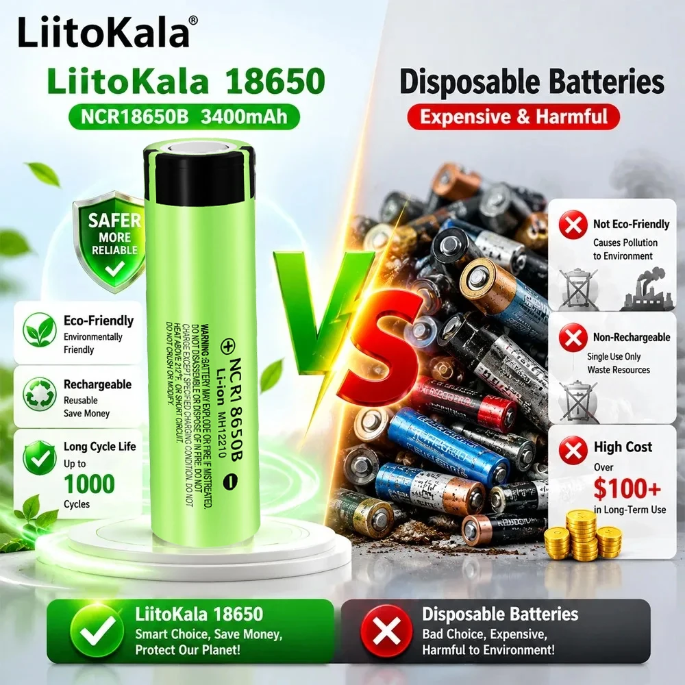 แบตเตอรี่ลิเธียมไอออนแบบชาร์จไ - Vape Battery 18650 บทวิจารณ์และราคา
