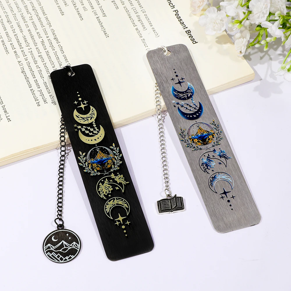 Fantasy Acotar Moon Mountain Bookmark Mystical Fantasy Literature Charm Book Accessory Fantasy Gift for Friends Literary Gift