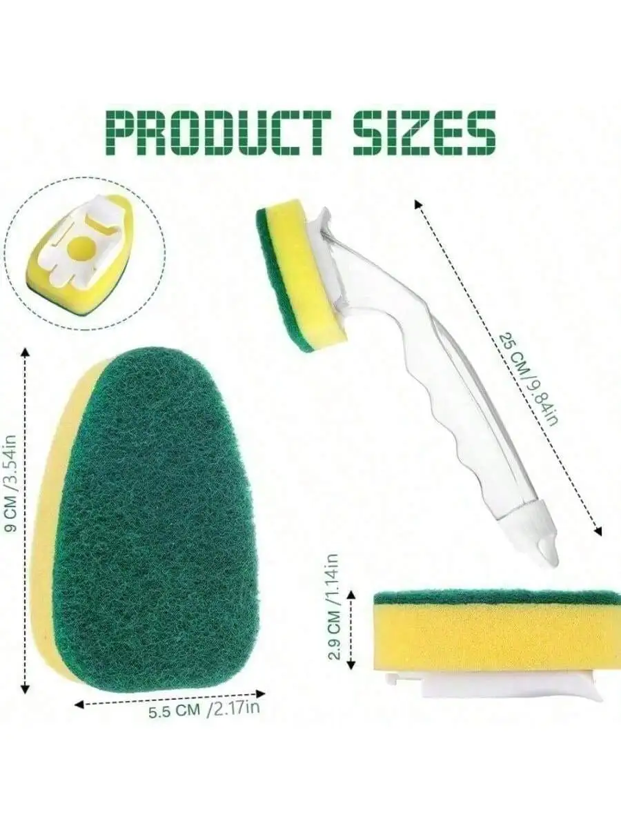 Heavy Duty Pot Scrubber, Removes Burnt Grease, Safe for Pans. 21x12cm, Durable Sponge - Image 6