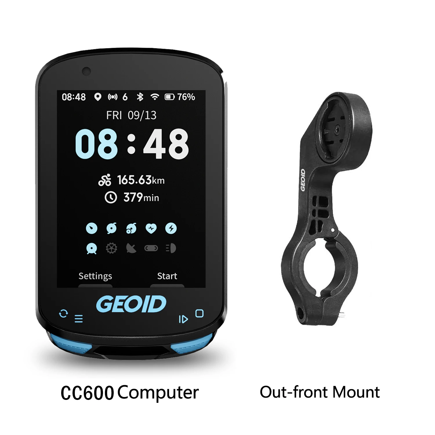 GEOID CC600/CC700 Fietscomputer Draadloos Kleurenscherm Fiets Snelheidsmeter ANT+ WIFI Fiets Snelheidsmeter IPX7 Waterdicht Kilometerteller
