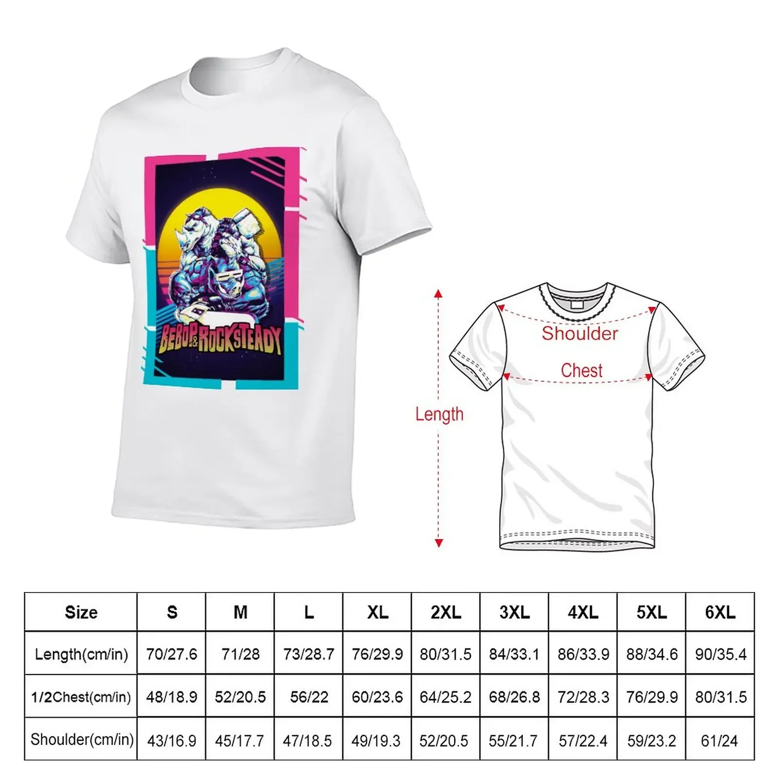 New Retro Bebop & Rocksteady T-Shirt shirts graphic tee cute tops basketball graphic tees summer clothes men t shirt