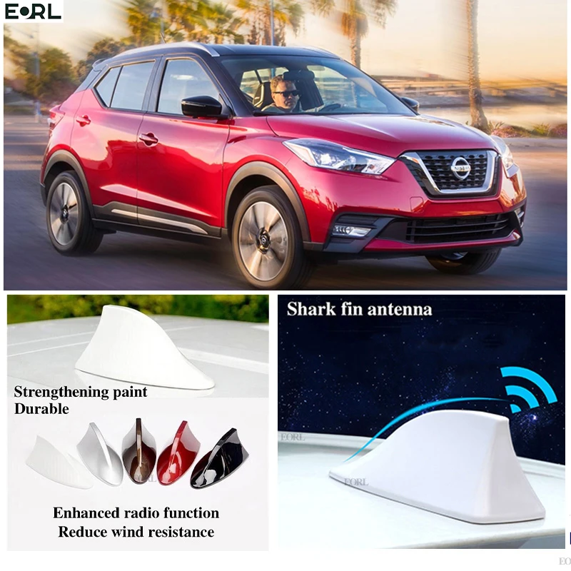 

For Nissan Kicks Shark Fin Antenna FM Signal Super Aerials Amplifier Waterproof Signal Amplifier FM/AM Radio Aerials