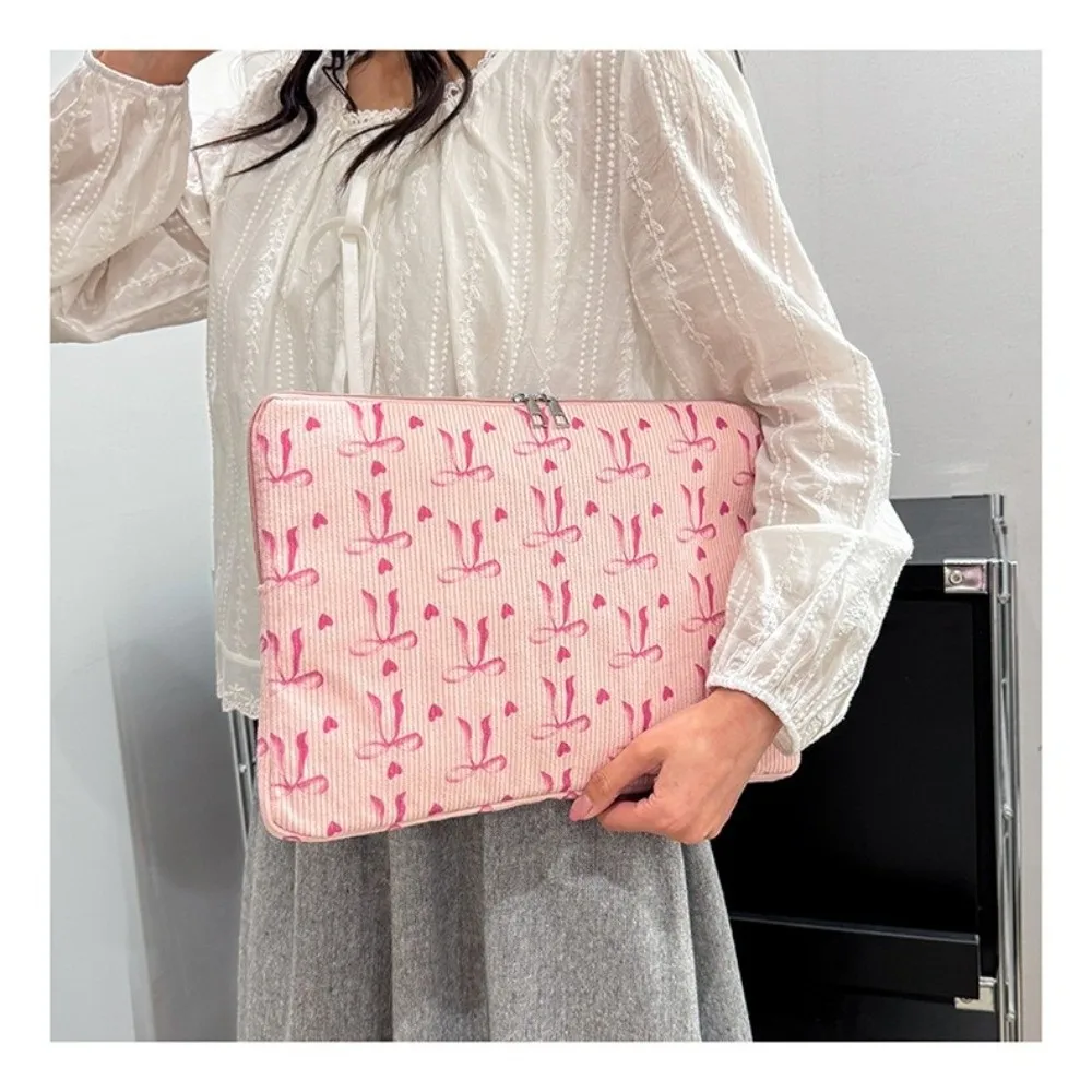 New Bow Print Laptop Case Protective Shockproof Laptop Sleeve Lightweight Tablet Case Travel