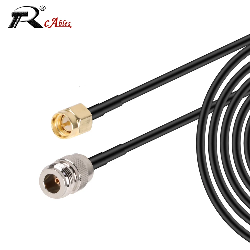 

RG58 Cable N Female Jack to SMA Male Plug Straight RF Coaxial Jumper Pigtail Connector Wire Terminals