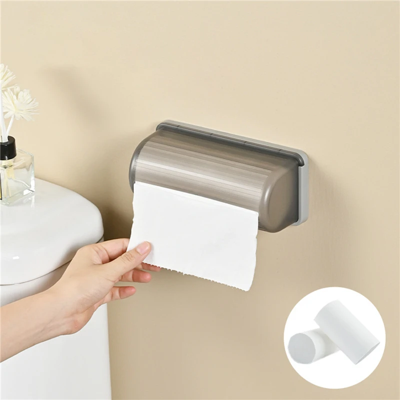 Garbage Bag Storage Box Non punching Kitchen Storage Containers Garbage Bags Organizer Kitchen Bathroom Garbage Bag Dispenser