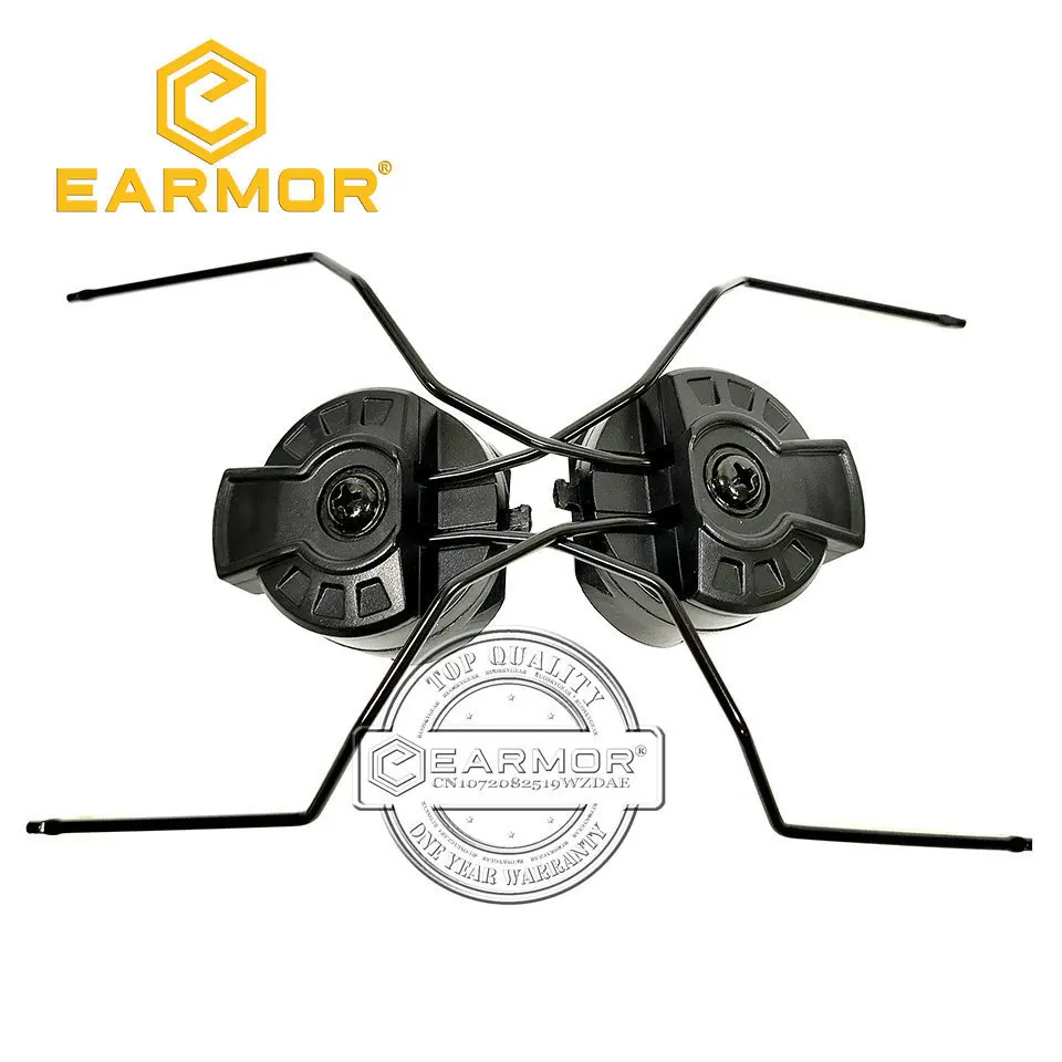 EARMOR HeadSet ARC & EXFIL Helmet Rails Adapter Attachment Kit Tactical Headphone Adapter for ARC Rail Helmet Accessories