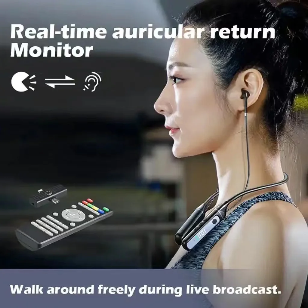 ใหม่ Live คาราโอเกะ 5.3 ชุดหูฟังบลูทูธการ์ดเสียงในตัวตัวตัวรับสัญญาณไร้สาย Universal Bluetooth Live ชุดหูฟังสตรีมมิ่งสด