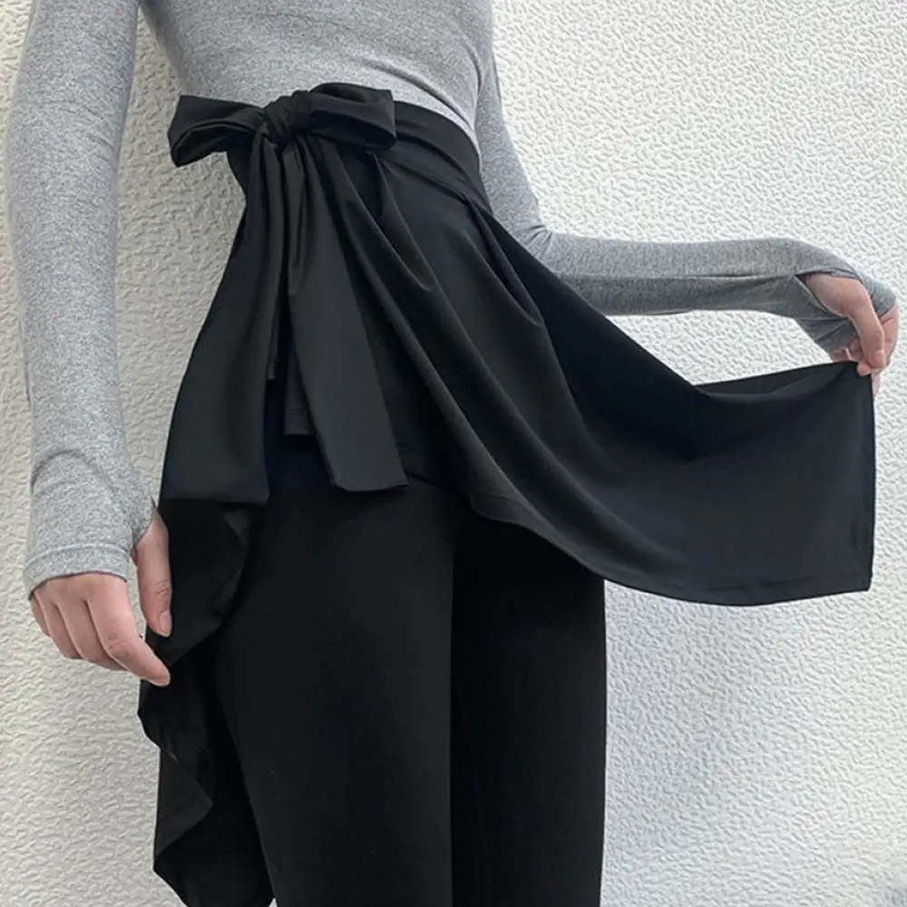 Anti-Peek Yoga-Kurzrock, atmungsaktiv, schnell trocknend, Hüftversteckrock, einfarbig, multifunktionaler Tanz-Po-bedeckender Rock, Fitness