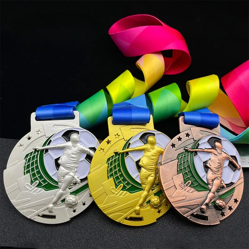 Football MEDALS Customized School student football games Games Beach Club games winner and runner-up MEDALS