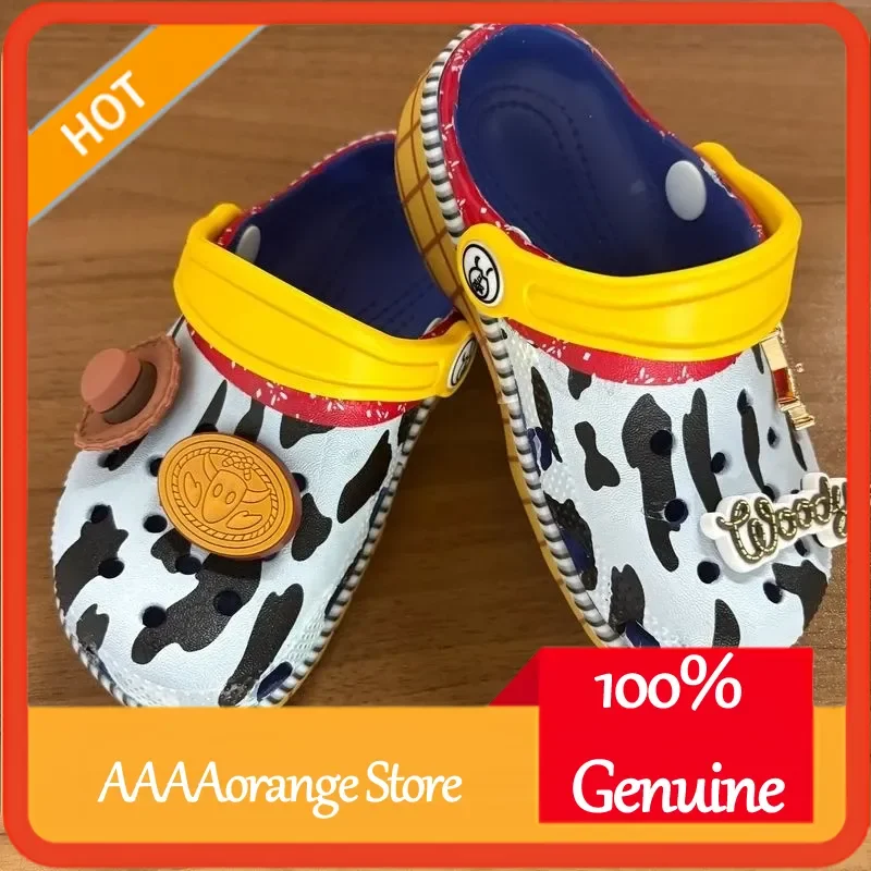 

Детские сандалии Disney Toy Story Woody Jessie Buzz Lightyear, летние тапочки из ЭВА для мальчиков и девочек, пляжная домашняя обувь