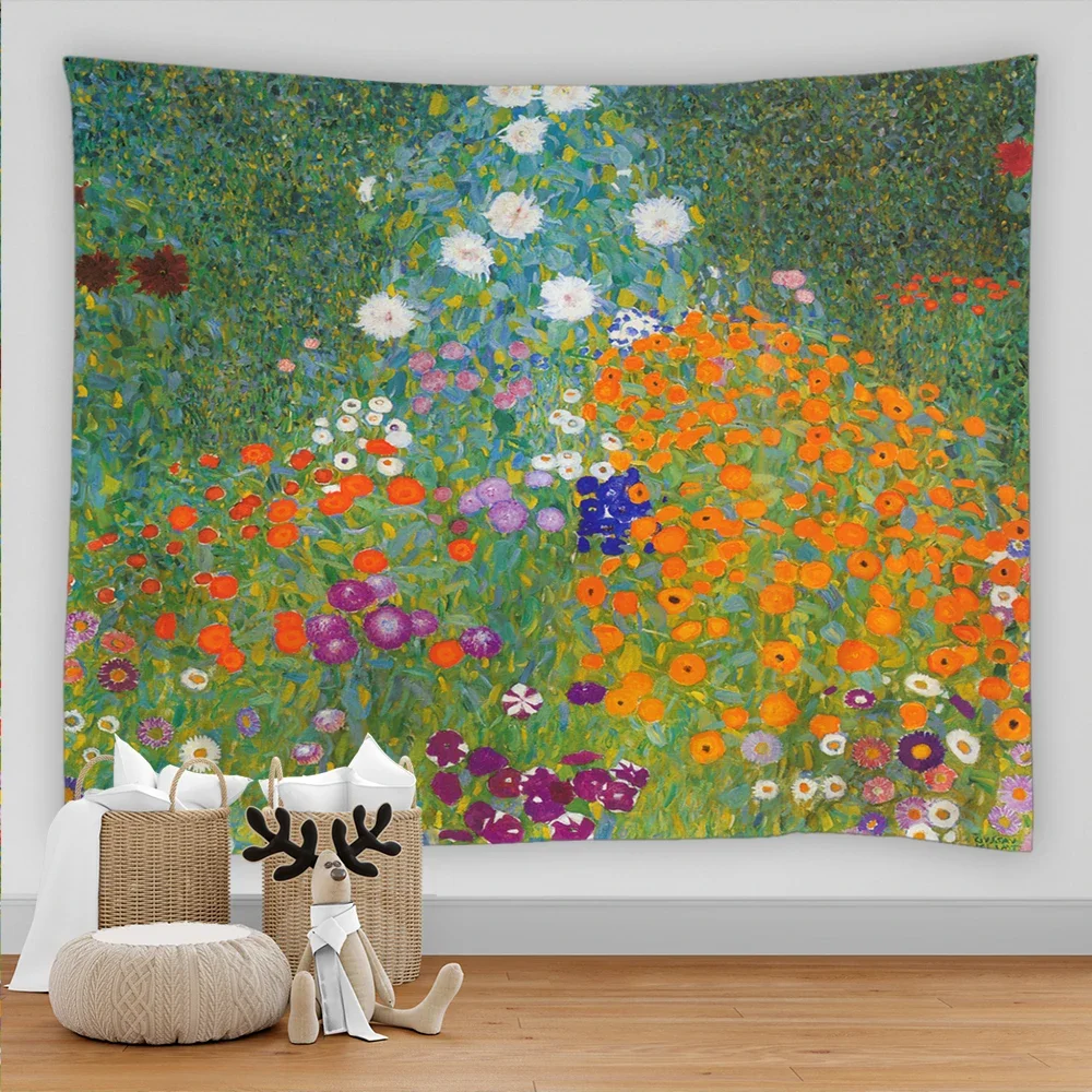 3D Print Gypsophila Flower Tapestry Wall Hanging Art Asthetic Room Decor Kawaii Room Accessories Boho Home Decor Wall Hanging