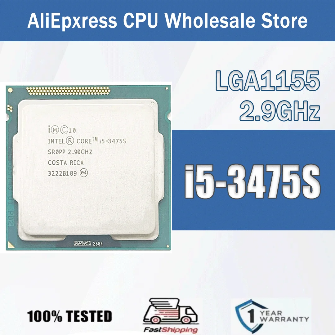 Intel Xeon I5-3475S 2.9 جيجا هرتز رباعي النواة رباعي الخيوط 6 متر TDP65W معالج وحدة المعالجة المركزية للكمبيوتر خادم I5 3475S حزمة FC-LGA12C LGA 1155 #1