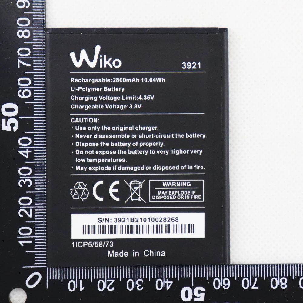 

5pcs 10pcs 20pcs 2800mAh 3.8V Battery For Wiko 3921 lenny 5 wiko robby2