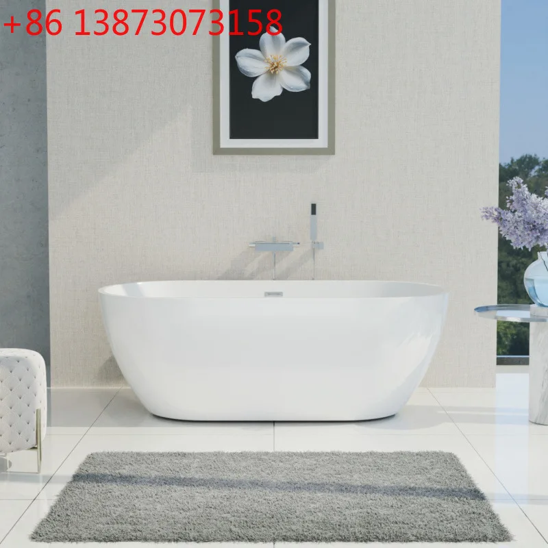 

Ванна акриловая отдельностоящая для небольшой квартиры, бесшовная, цельная, премиум-класса, для одного человека.