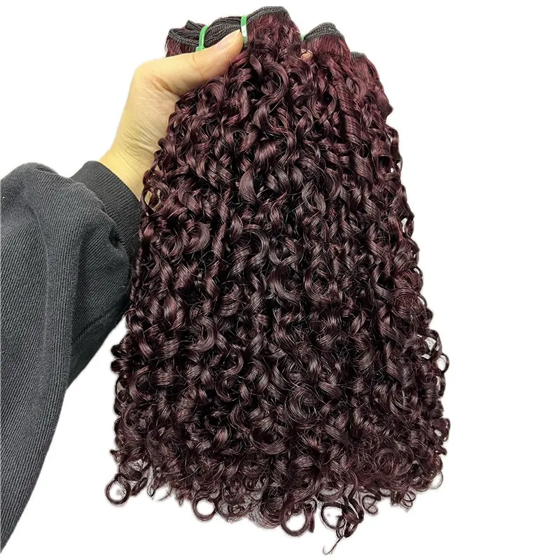12a Human Hair Weaving Women's Double Drawn Bundles Bouncy 10-24 Inch Multi Color Selection High Quality 100% Unprocessed
