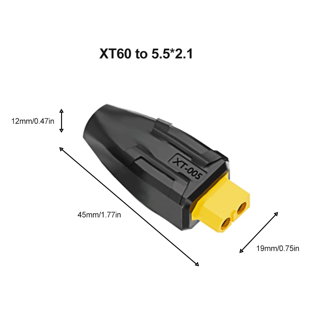 Adaptador de batería para coche 9IMOD, enchufe adaptador XT60, enchufe adaptador multifuncional para batería, ordenadores ESC, coches de Control remoto