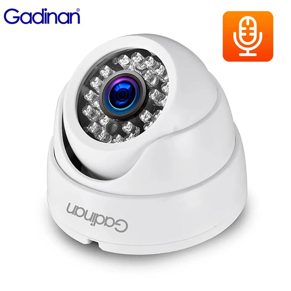 

Gadinan IP Camera 4MP(3MP 1080P) Indoor Dome Audio Recording P2P Night Vision Security Protection Video Surveillance CCTV Camera