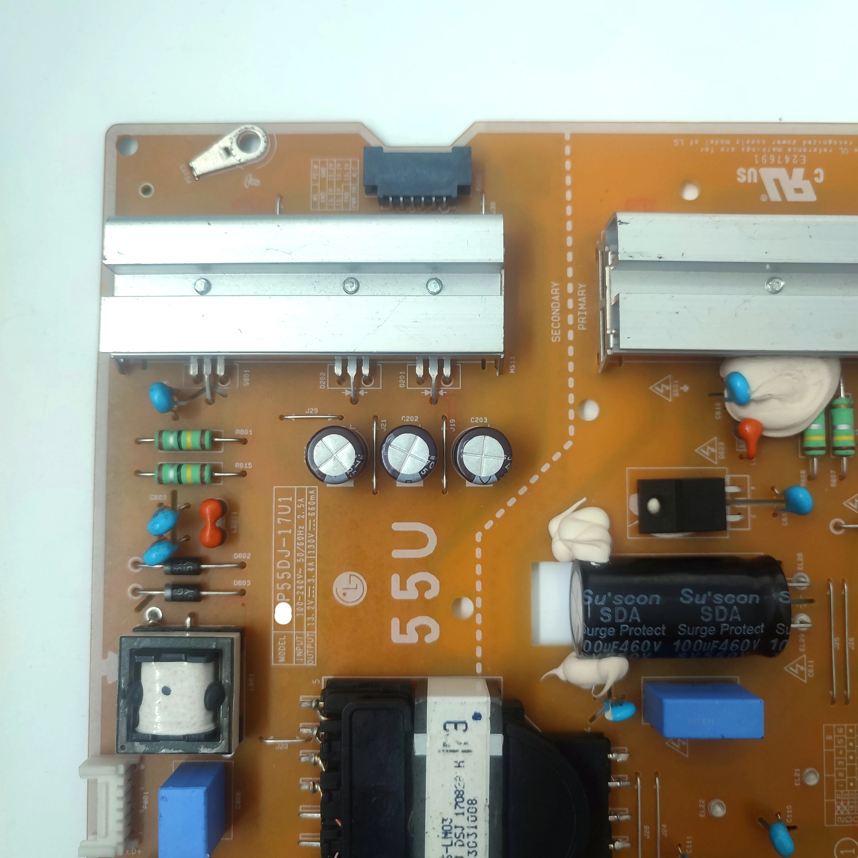 전원 공급 장치 보드, 55UJ6300 55LG63CJ 55UJ630V 55UJ630V-ZA LGP55DJ-17U1, EAX67189101(1.4) EAY64529401