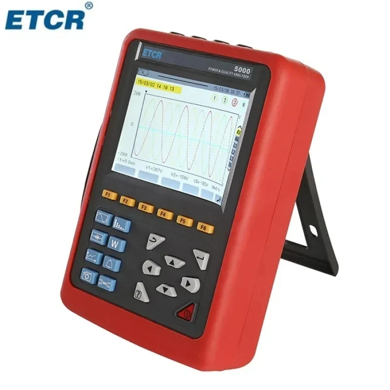 ETCR5000 Power Quality Analyzer Multi-functional 3 Phase  Transformer Full Electric Parameter Tester 008B/040B/068B/300F