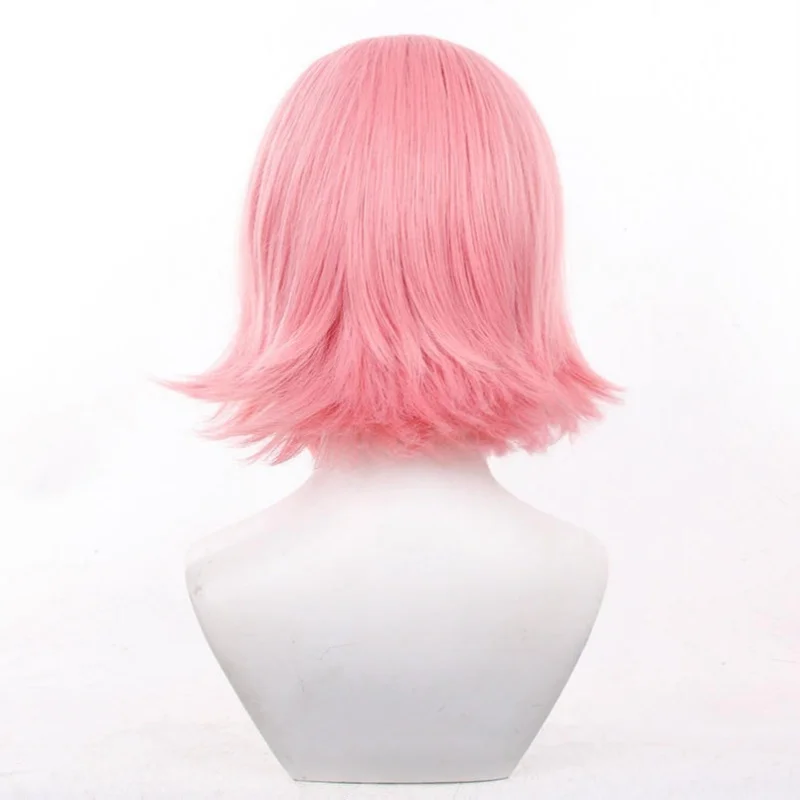 Anime cosplay haruno sakura peruca longa reta rosa cabelo sintético peluca para frieren festival role play adereços + peruca boné