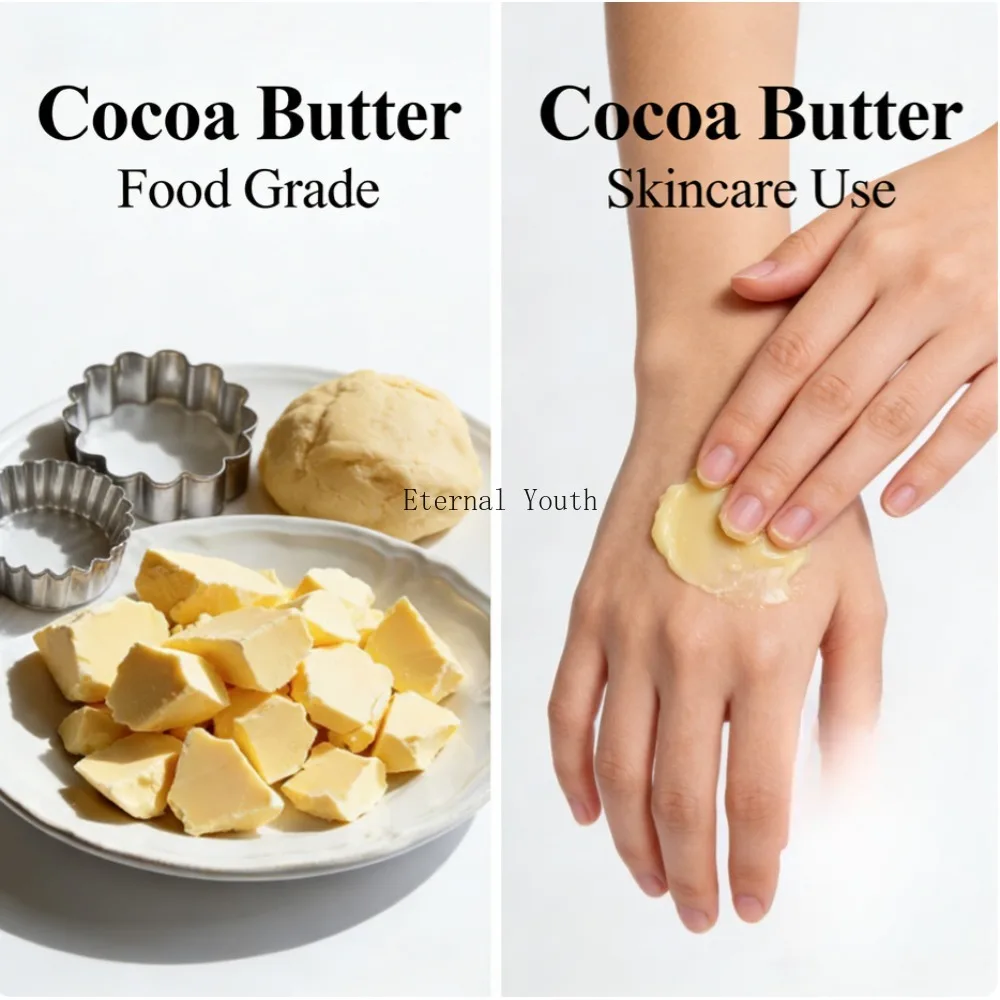 Pure Raw Natural Cocoa Butter Unrefined Handmade Soap Lipstick Pure 1000g