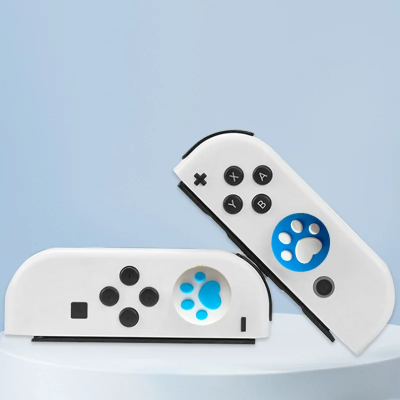 10 шт., колпачки для большого пальца с милыми кошачьими когтями, аналоговый чехол для джойстика, силиконовый чехол для контроллера Nintendo Switch NS Lite Joy Con