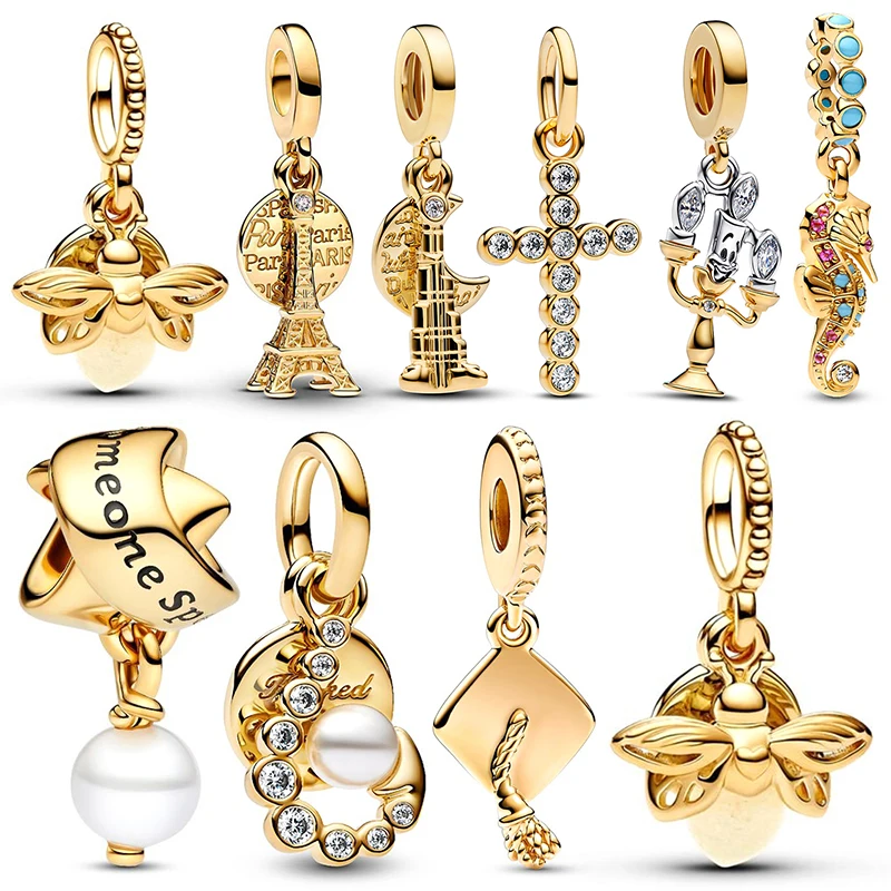 

Оригинальная розетка Pandora 925, розовое золото, новые бусины-подвески, подходят для браслетов, ожерелья для подвесок, серебро 925, женское роскошное изготовление ювелирных изделий своими руками