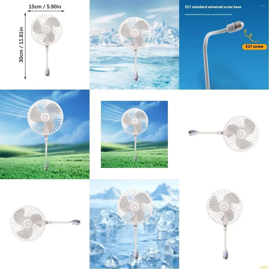 

A0NC E27 Столовый вентилятор портативный вентилятор регулируемый направление