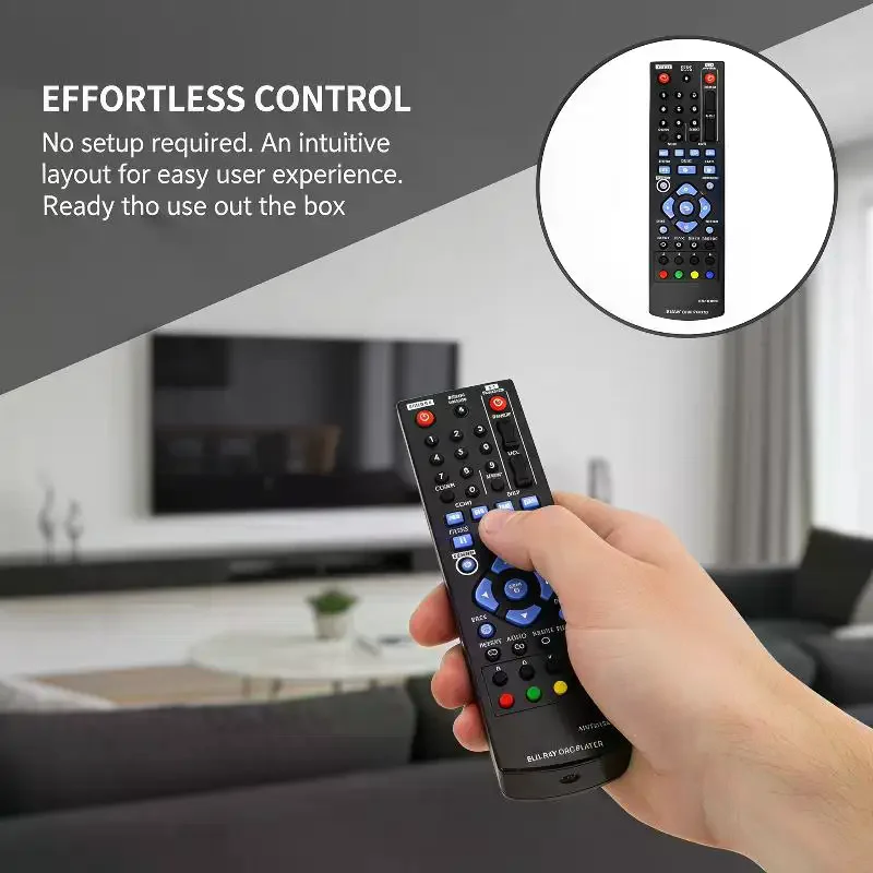 AKB73615801 Remote Control Replacement: For Blu-Ray DVD Player BD220 BD630 BP125 BP200 BP220 BP320