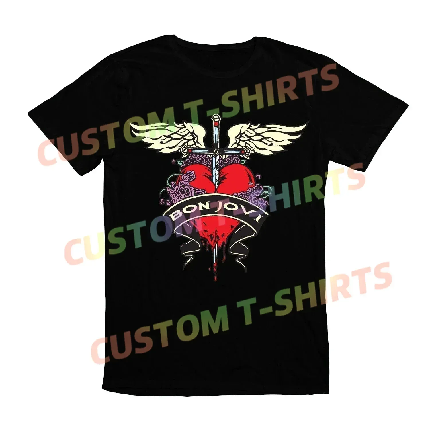 

Bon American Jovi Singer Rock Music Band T-Shirt