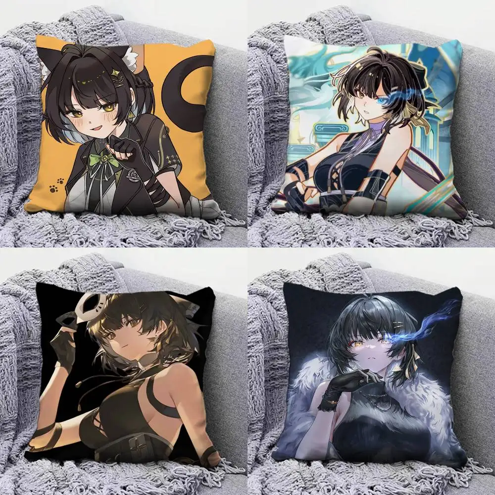 

Rover Wuthering Waves WUWA Frover Pillow Covers, Home Sofa Cushion Covers and Aecorative Custom