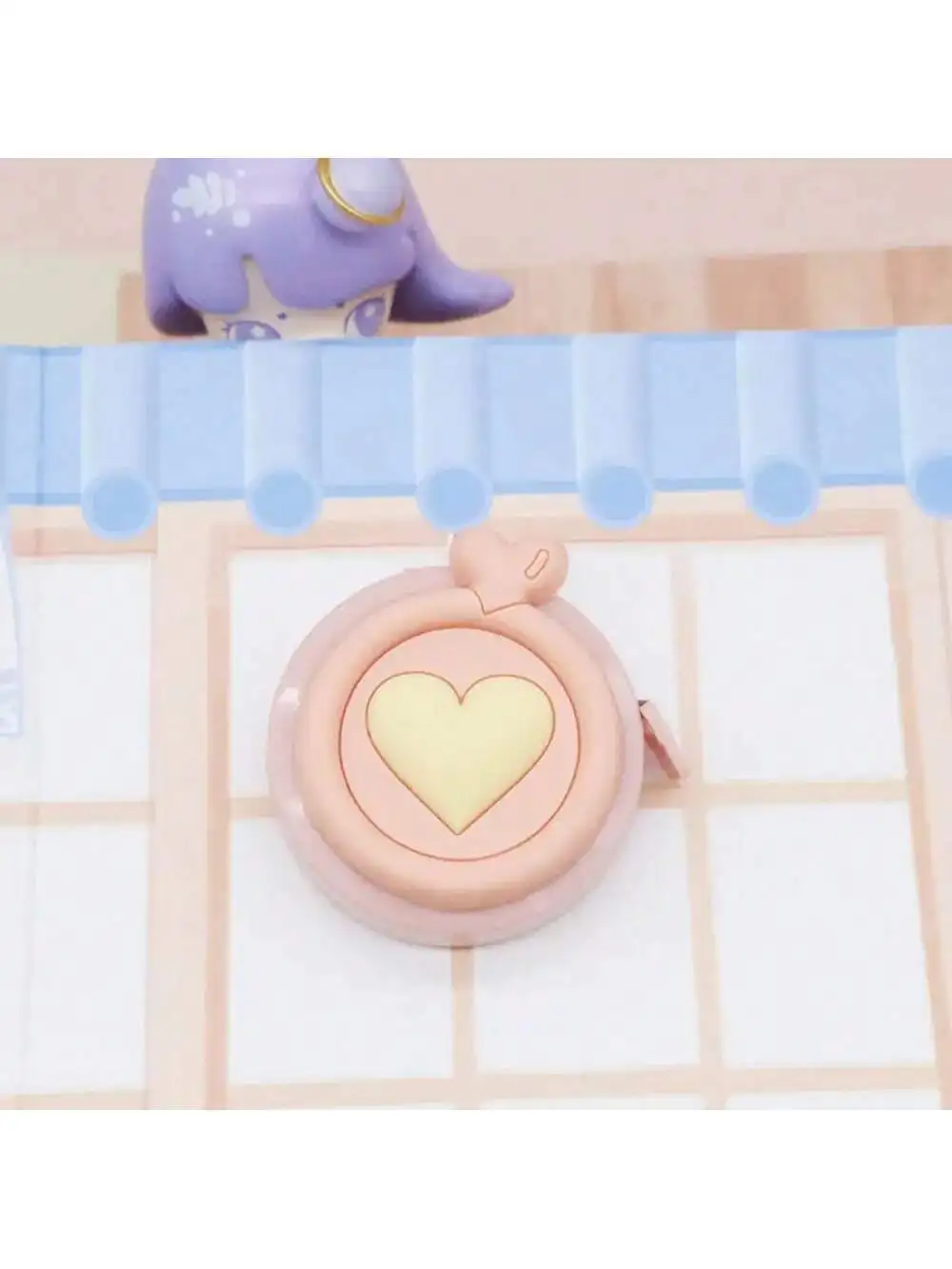 1 قطعة شريط قياس صغير لطيف محمول