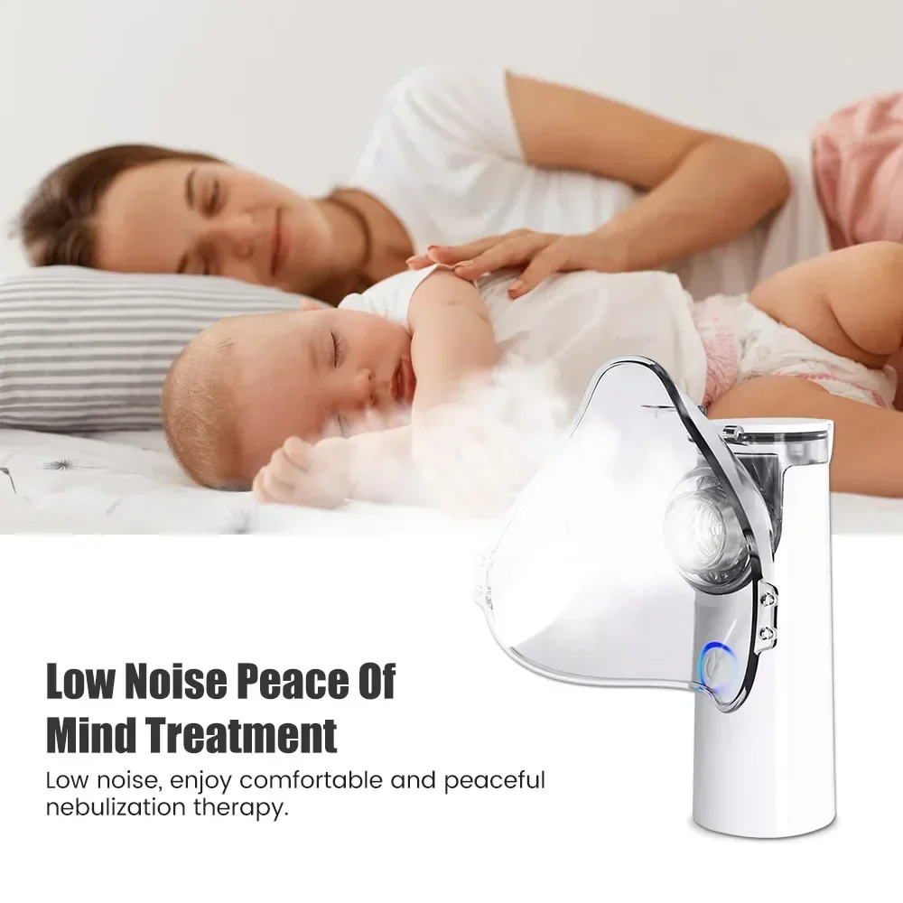 Medical Silent Mesh Nebulizer Handheld Asthma Inhaler Atomizer Kids Adult Nebulizador Mini Portable Humidifier Oximeter Nebulise