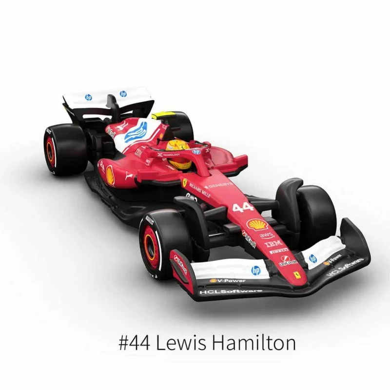

New Hot Wheels F1 Diecast Model Alloy F1 Race Car Lewis Hamilton Ferrar I Benz Racing Team Collectible Hobby Model Fans Gift