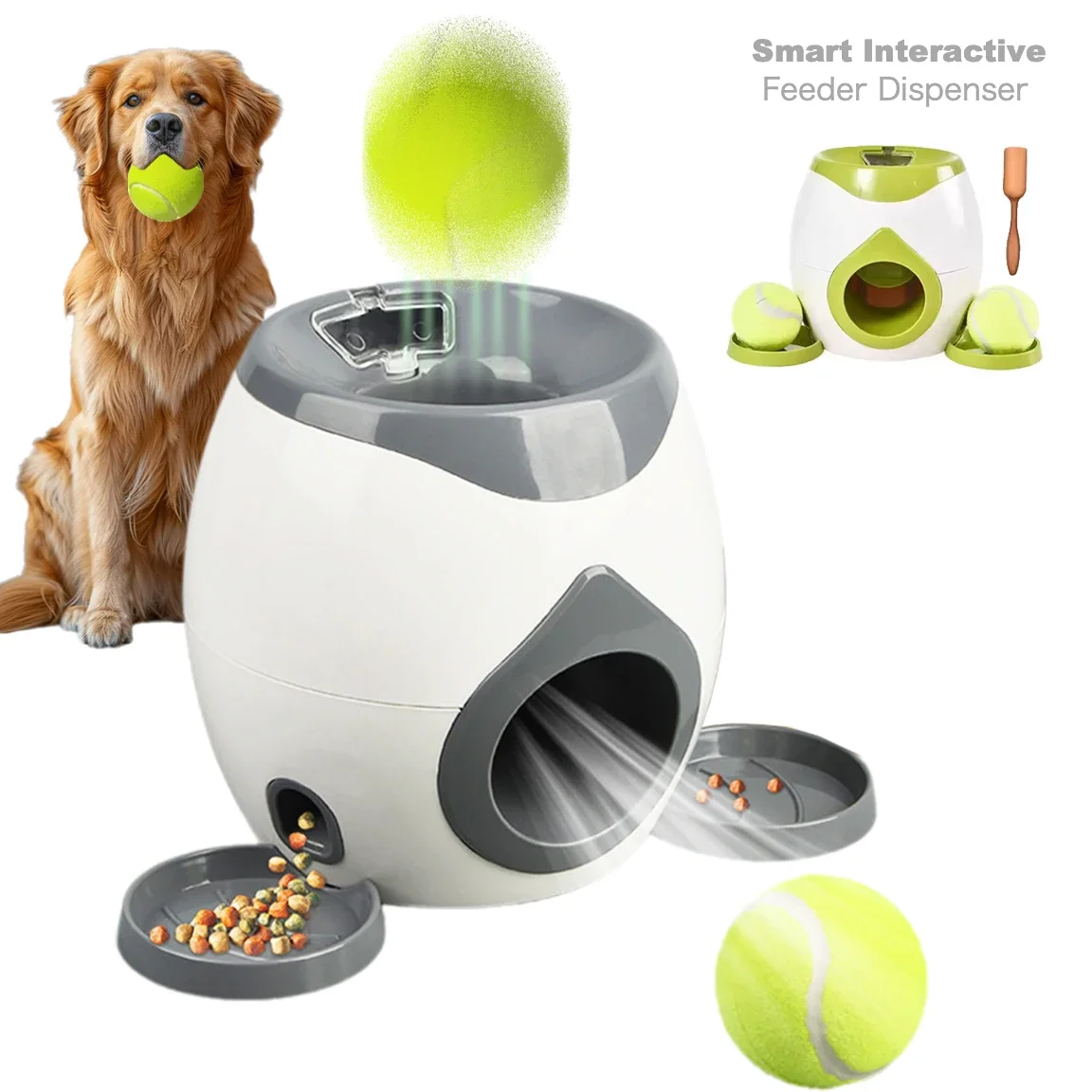 

Interactive Ball for Dog Automatic Tennis Ball Feeder Toy Pet Training Reward Machine Machine Smart Feeder Throwing Machine Toys