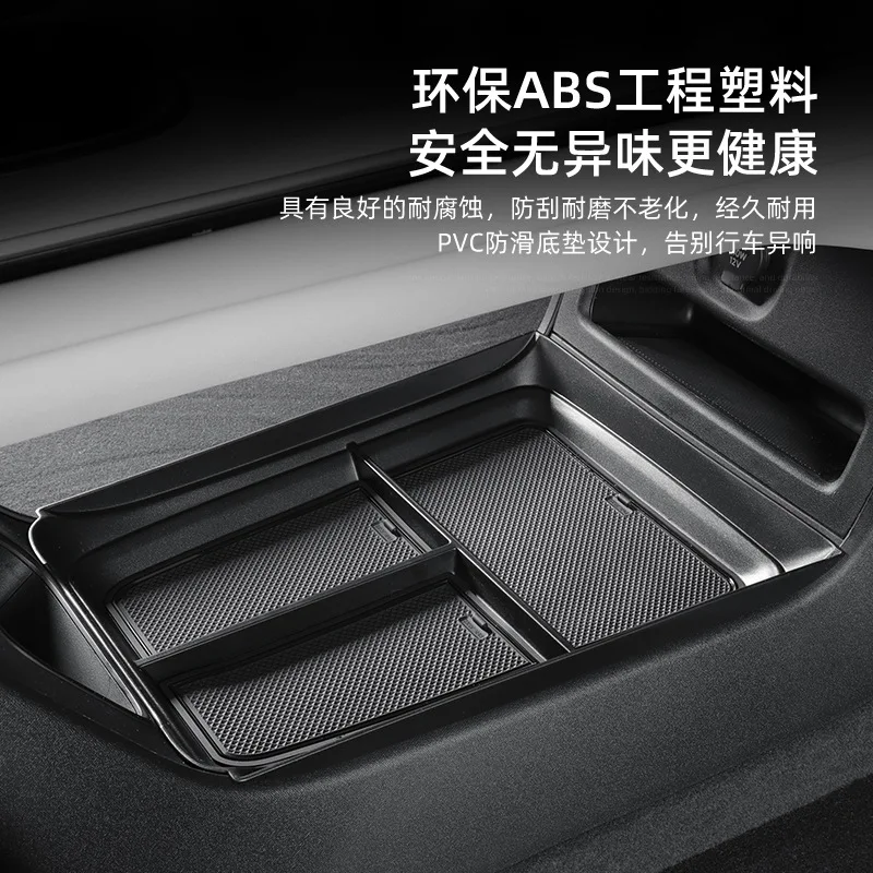 Car Storage Box Under Central Control for 24  Xiaomi SU7 Vehicle Organizer, Interior Storage Modification Accessories